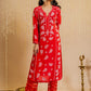 HOUSE OF KARI Ethnic Motifs Chikankari Silk Kurta | Swadesiicart