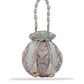 Masq Women Green & Silver-Toned Embellished Potli Clutch - Swadesiicart