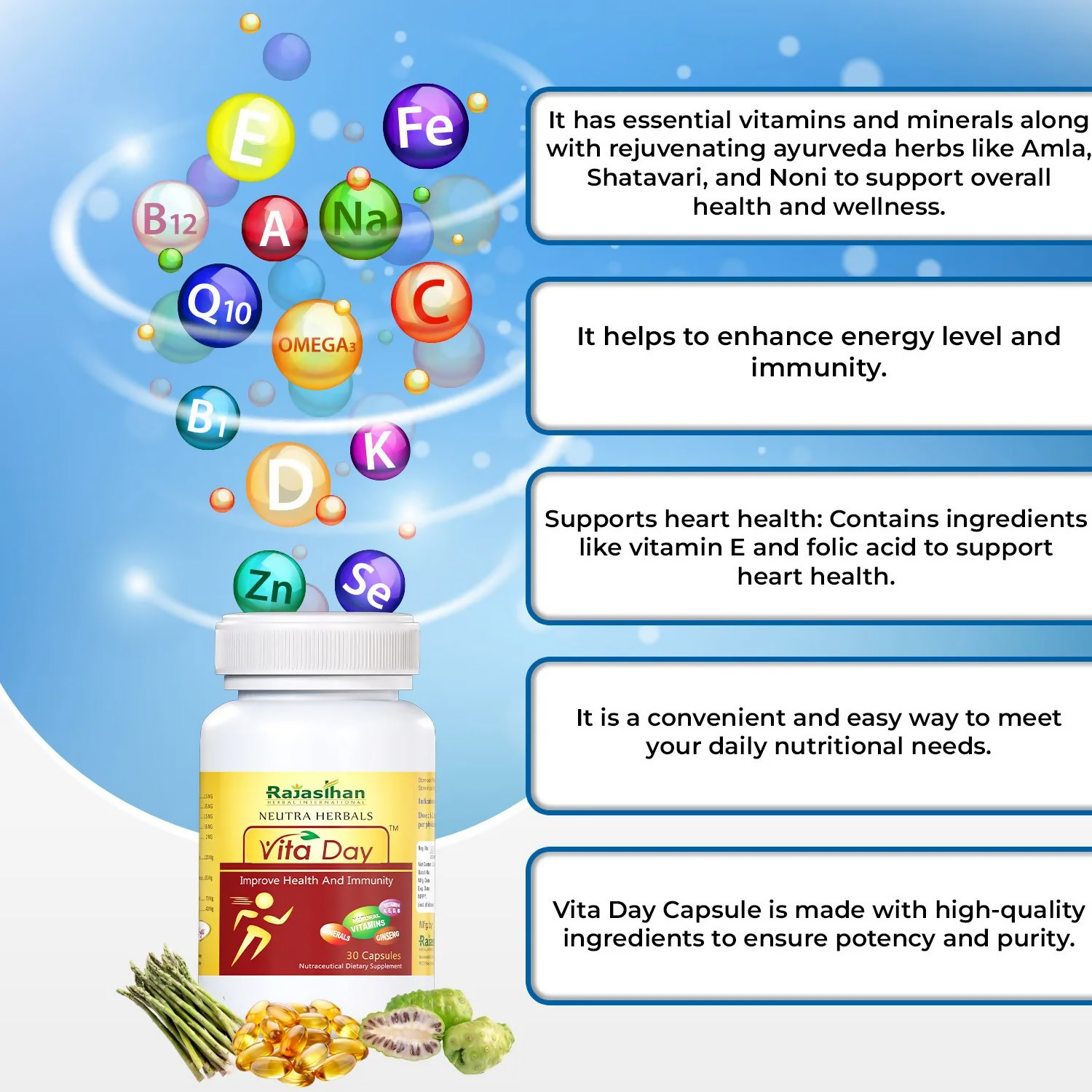 Rajasthan Herbals Neutra Herbals Vita Day Capsules | Swadesiicart