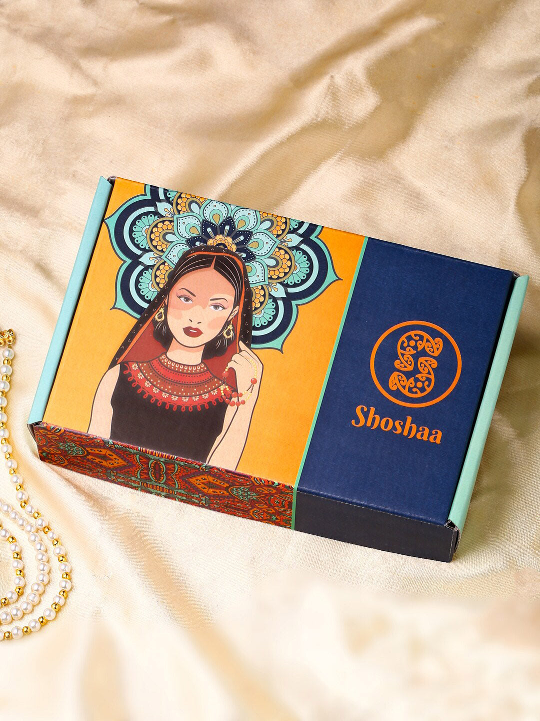 Shoshaa Maroon & Green Gold-Polished Contemporary Jhumkas Earrings | Swadesiicart