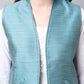 Even Apparels Blue Bansari Silk Open Front Gillet | Swadesiicart