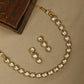 Gold-Polished Alloy Single Line Kundan Necklace Set - The Pari - The Pari - Dinesh Associates