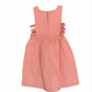 ArthLife Peach Pineapple Embroidered Dress