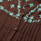 ADA Women Brown & Green Chikankari Embroidered Handloom Kurta with Trousers | Swadesiicart