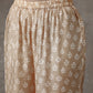 trueBrowns Beige White Printed Silk Co-Ord Set - Swadesiicart
