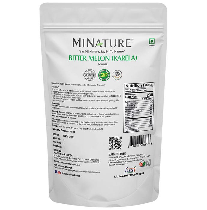 Minature Bitter Melon (Karela) Powder | Swadesiicart