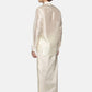 Sethukrishna Men Cream-Colored & Golden Solid Veshti | Swadesiicart