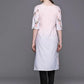 Ahalyaa Women's Traditional wear Kurta - Pink | Swadesiicart