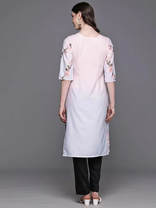 Ahalyaa Women's Traditional wear Kurta - Pink | Swadesiicart