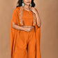 Morchari Women And Hand Embroidery Palazzo Set-Mustard - Swadesiicart