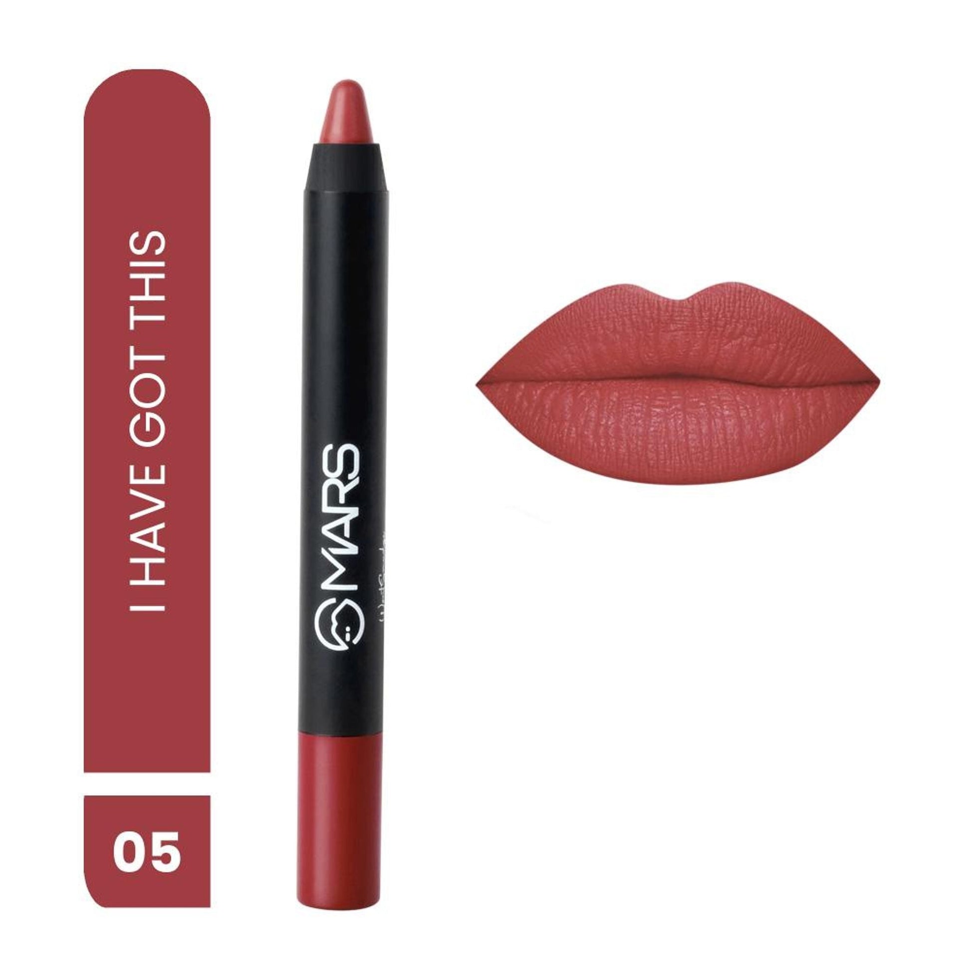 MARS Cosmetics Won't Smudge Won't Budge Lip Crayon - I Have Got This - Swadesiicart