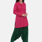 Souchii Women Green Pure Cotton Patiala - Swadesiicart