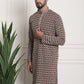 Sojanya Geometric Embroidered Mandarin Collar Kurta | Swadesiicart
