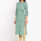 HERE&NOW Paisley Printed Straight Kurta - Swadesiicart