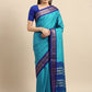 Anouk Blue & Gold-Toned Woven Design Pure Silk Banarasi Saree | Swadesiicart