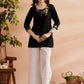 Anouk Women Floral Embroidered Above Knee Kurta - Swadesiicart