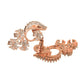 Saraf RS Jewellery Rose Gold-Polished White AD-Studded Jewellery Set - Swadesiicart