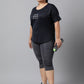 MKH Plus Size Typography Printed Drop Shoulder Sleeves Dri-FIT Relaxed Fit Sports T-shirt - Swadesiicart