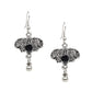 Cardinal Women Silver-Toned Oxidised Stone Studded & Beaded Heart Shaped Jewellery Set - Swadesiicart
