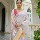 Vishnu Weaves Women's Yellow Muga Cotton Saree with Blouse - Swadesiicart