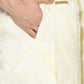 Sethukrishna Cream-Coloured Solid Readymade Dhoti For Men | Swadesiicart