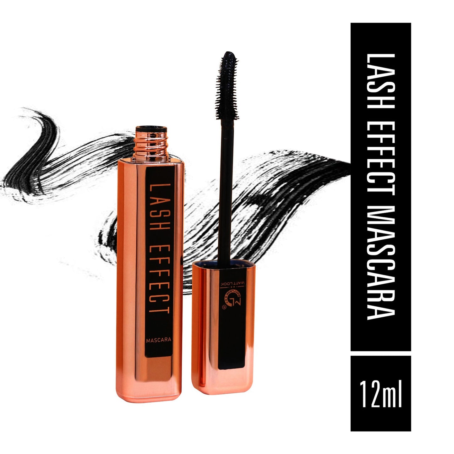 Matt Look Lash Effect Mascara - Black - Swadesiicart