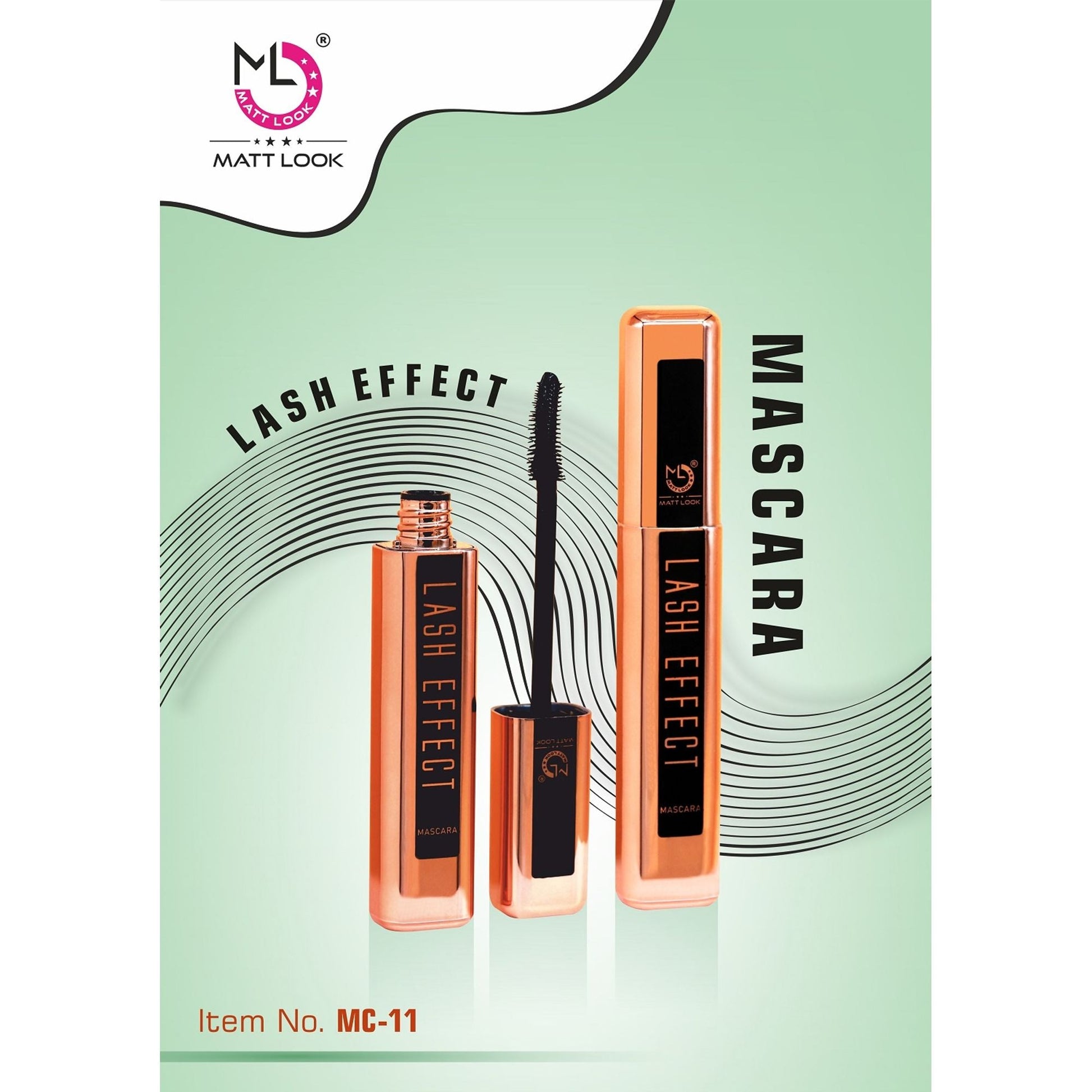 Matt Look Lash Effect Mascara - Black - Swadesiicart