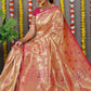 Jyoti Fashion Women's Rani Pink Paithani Silk Zari Woven Saree with Blouse | Swadesiicart