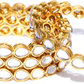 Gold-Polished Alloy Kundan Studded 4 Bangle Set - The Pari - Swadesiicart