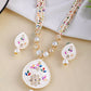 VOJ Women White Color stainless steel Jewellery Set - Swadesiicart