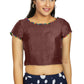 Aastha Fashion Women's Brown Art Silk Designer Party Wear Readymade Blouse