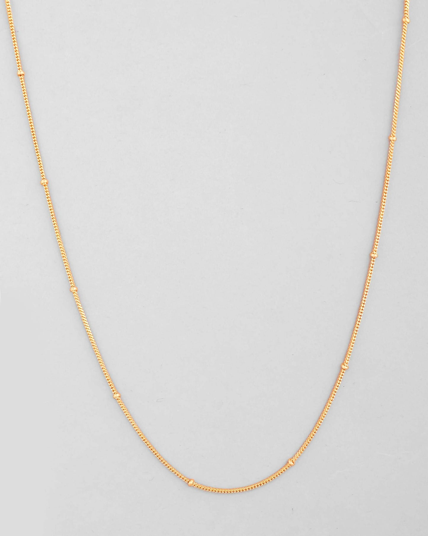 VOJ Gold-Polished Small Gold Beads Chain For Women | Swadesiicart