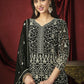 Stunning Black Front & Back Embroidered Trendy Anarkali Suit - Emponline | Swadesiicart