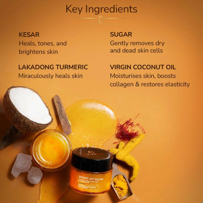 Nyveda Boost My Glow Radiance Activating Sugar Scrub | Swadesiicart
