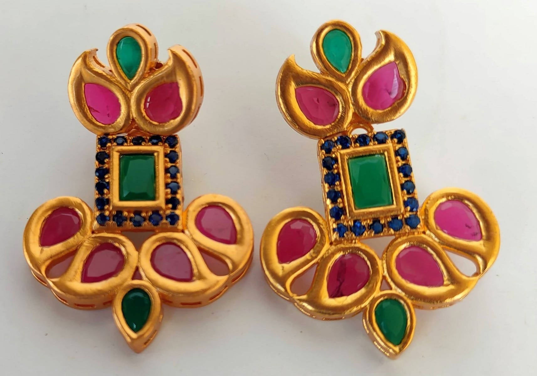 Multicolor Designer Earrings - Mokshi Collections