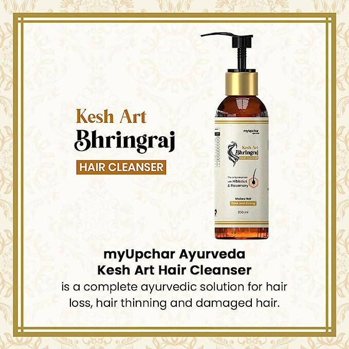 myUpchar Ayurveda KeshArt Bhringraj Hair Cleanser Shampoo | Swadesiicart