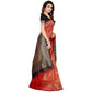 Vamika Banarasi Jaquard Red Weaving Saree (BANARASI 03) | Swadesiicart