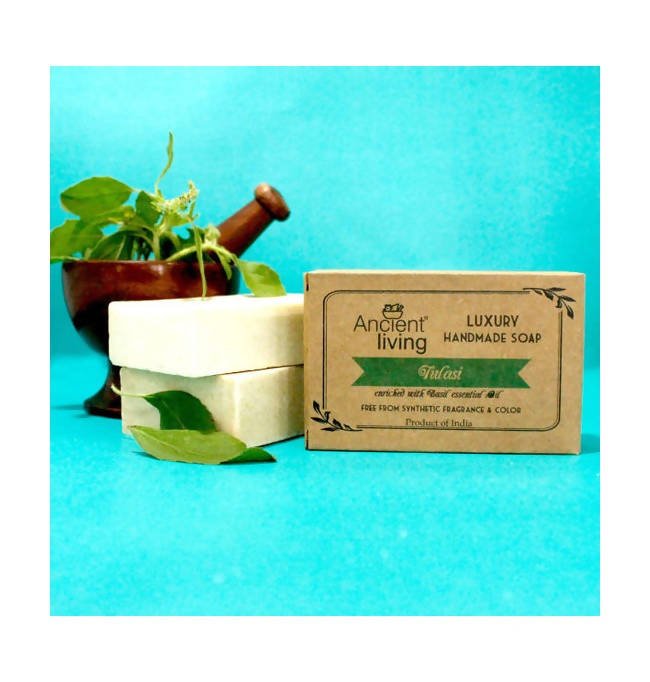 Ancient Living Tulasi Handmade Soap - Swadesiicart