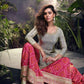 Anaita Grey Embroidered Shimmer Stitched Plazo suit