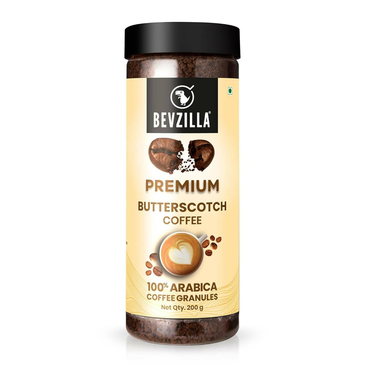 Bevzilla Premium Butterscotch Coffee Powder 100% Arabica | Swadesiicart