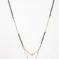 NVR Women's Rose Gold CZ Stone-Studded & Beaded Layered Mangalsutra | Swadesiicart