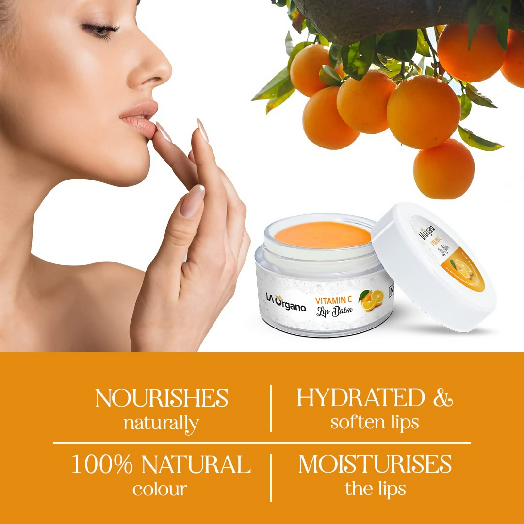 LA Organo Vitamin C Natural Lip Balm - Swadesiicart