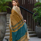 Beatitude Mustard Cotton Jacquard Border Tangail Handloom Saree
