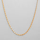 VOJ Gold-Polished Biscuit Shaped Chain For Women | Swadesiicart