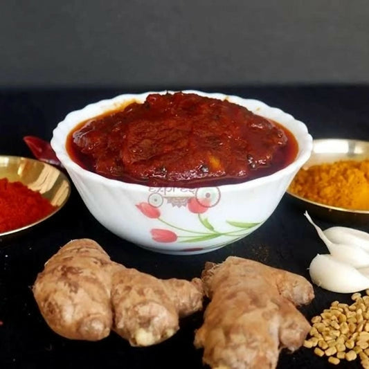 konaseema Mango Ginger Pickle (Mamidi Allam Pacadi) - Konaseema Special Foods