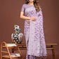 Shree Shyam Fashion Pankhuri Purple Linen Cotton Saree