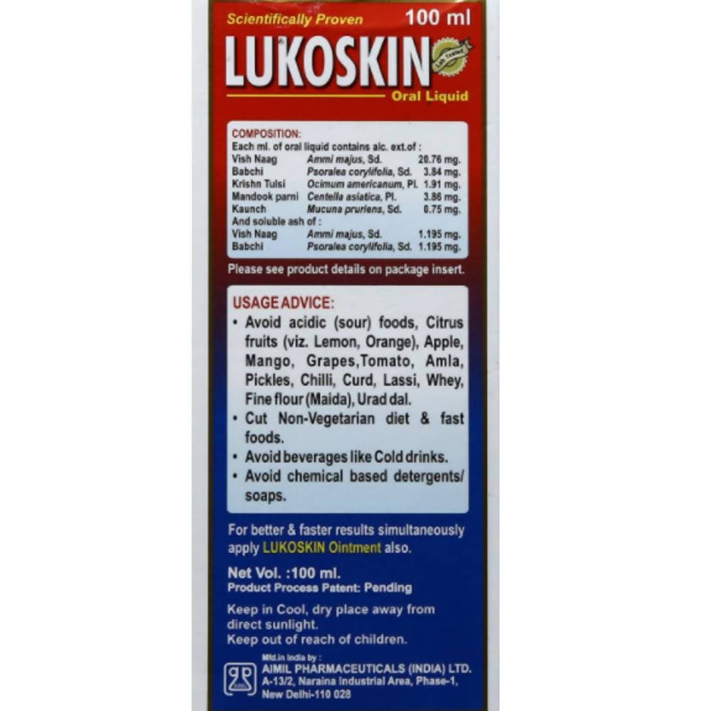 Aimil Lukoskin Oral Liquid - Swadesiicart