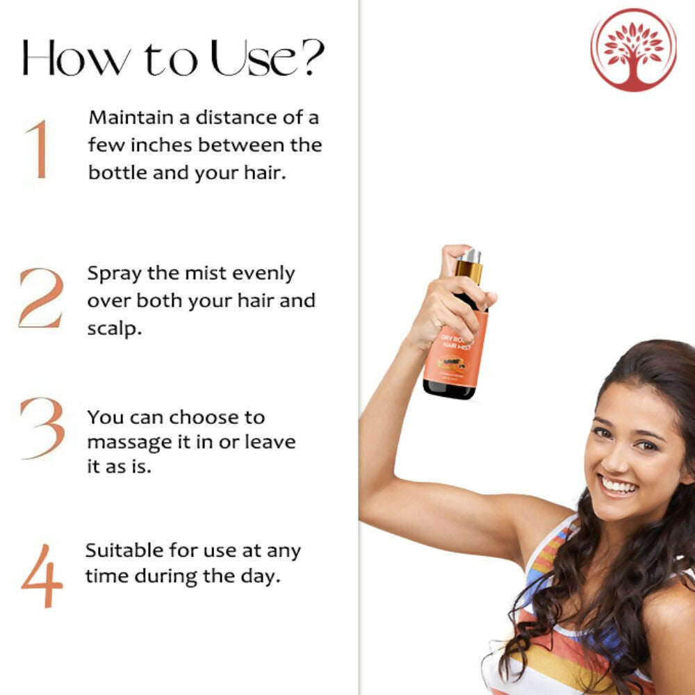 Ivory Natural Dry Rough Hair Mist - Reenergize, Moisturize, And Glow - Immediate Hydration For Dry Hair | Swadesiicart