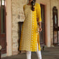 Juniper Women's Yellow Georgette Printed Kurta | Swadesiicart