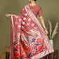 Shree Shyam Fashion Linen Cotton Rust Saree